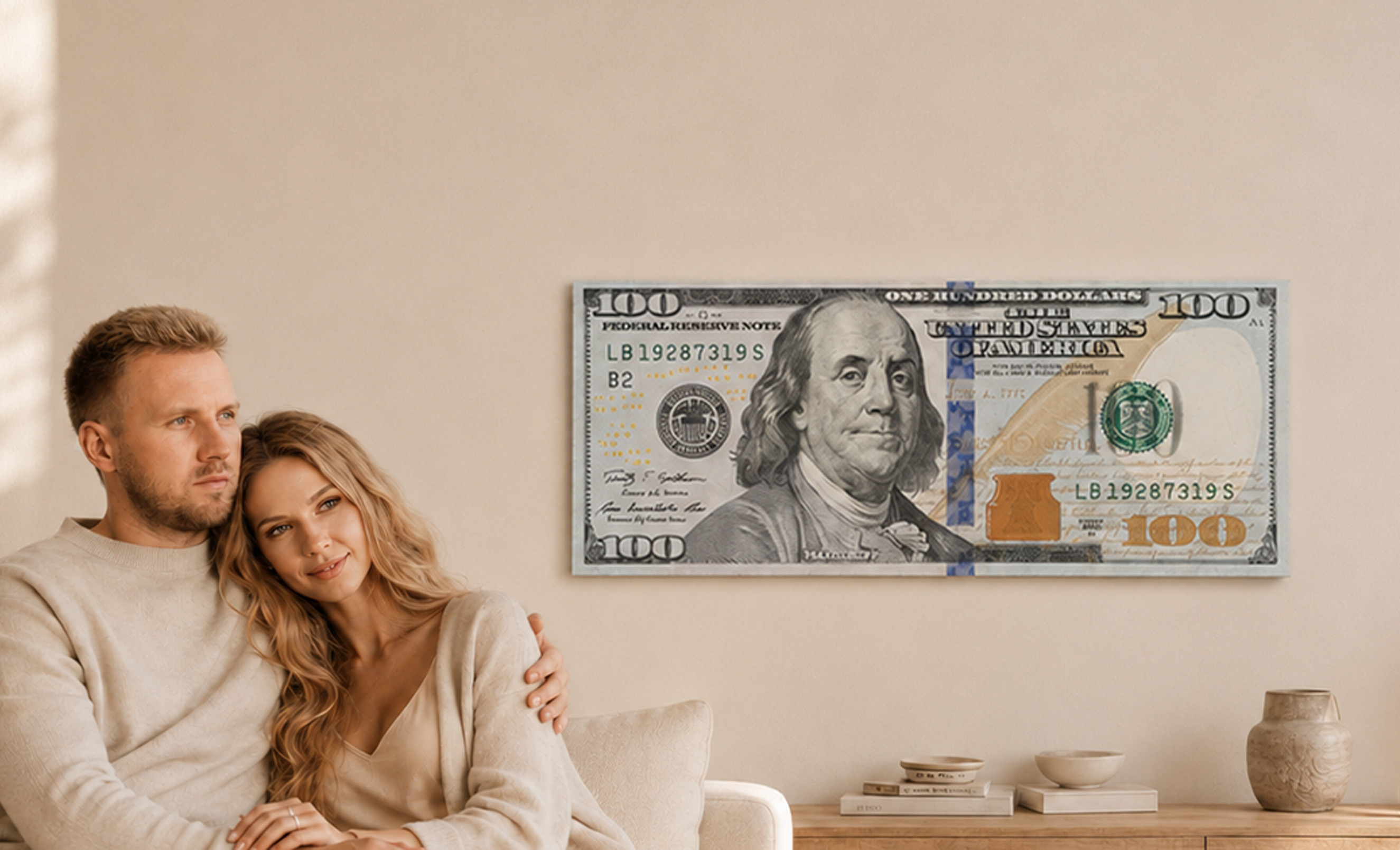 Картина SkyPrint у сучасному інтер’єрі