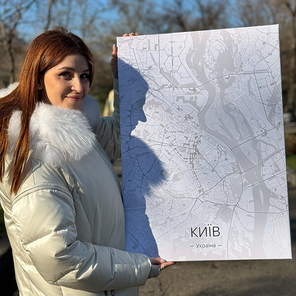 Оновлена карта міста з особистим дизайном